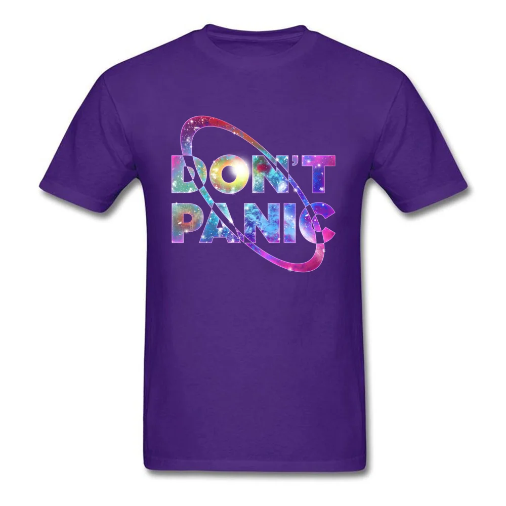 Men 2018 New Simple Style Tees O-Neck Summer/Autumn Pure Cotton Tshirts Fitness Tight Short Sleeve dont panic T Shirt dont panic purple