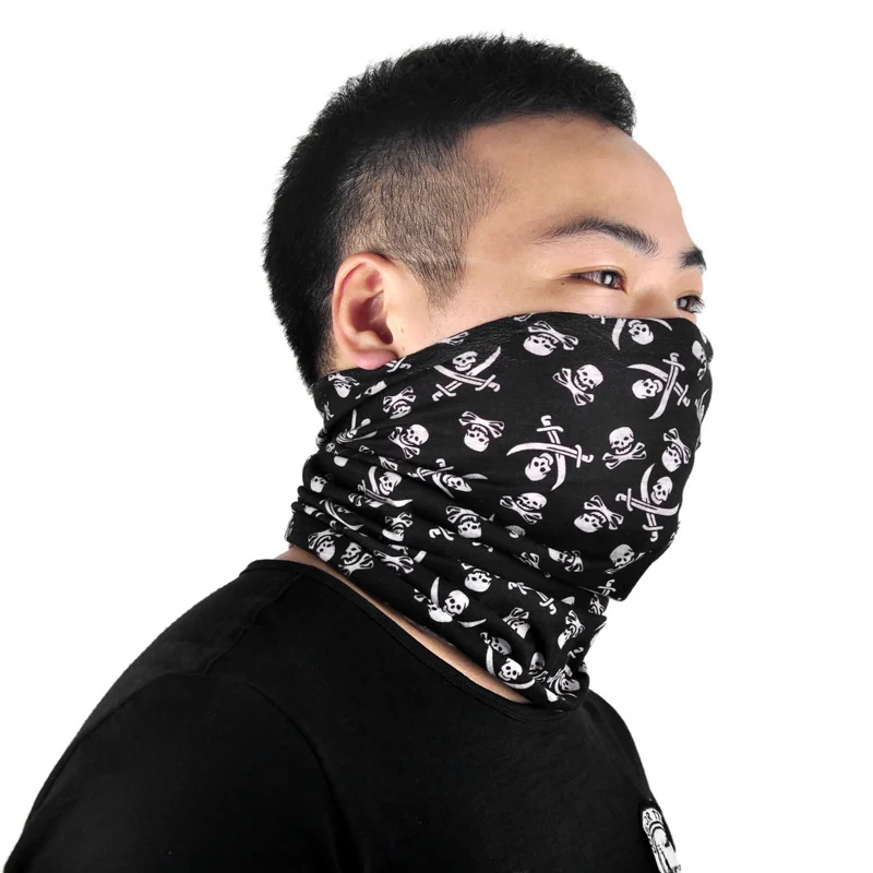 cheap 5Pcs Outdoor Sport Riding Bicycle Motorcycle Headscarf Variety Turban Novelty Bandanas Magic Headband Multi Head Scarf For Bike