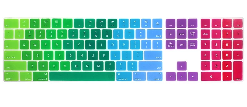 Solque Silicone US English Magic Keyboard Covers for Apple iMac Magic Bluetooth Keyboard PC Computer keyboard Skin Protectors