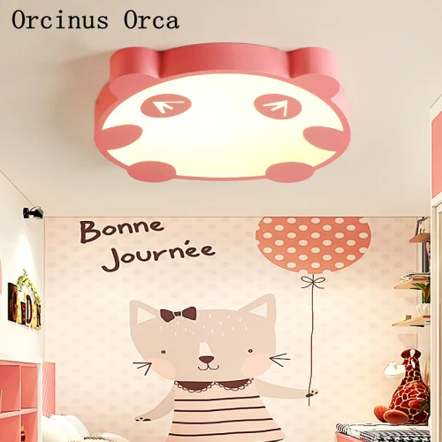 

Cartoon Creative LED Panda ceiling lamp Boys and Girls Bedroom Children's Room Lighting Modern Simple Animal ceiling lamp