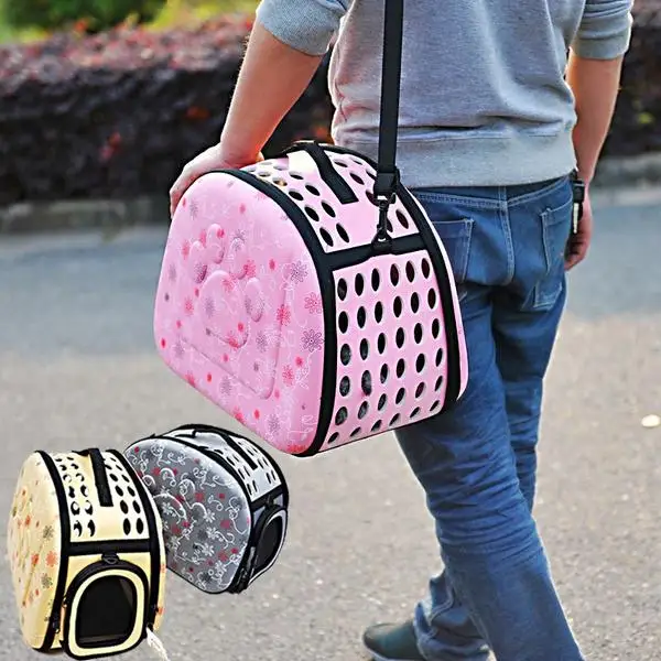

The big dog paw shell package of dogs and cats as pets box out portable shoulder pet bag