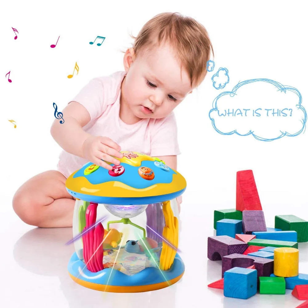 Litchi Baby Toys Ocean Park вращающийся проектор различные успокаивающие музыка и свет