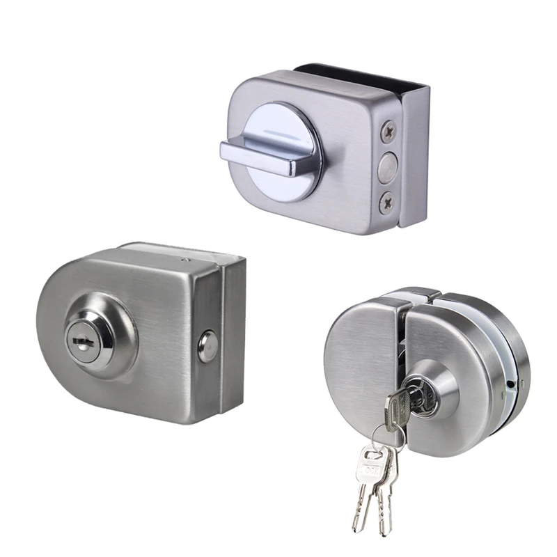 10 12mm Stainless Steel Glass Door Lock Latch Rotary Knob Open Close Home Hotel Bathroom Tool Door Hardware Single Double Bolts Door Locks Aliexpress