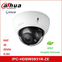 Dahua ip-камера 8MP IPC-HDBW5831R-ZE камера безопасности с сетевая камера, POE