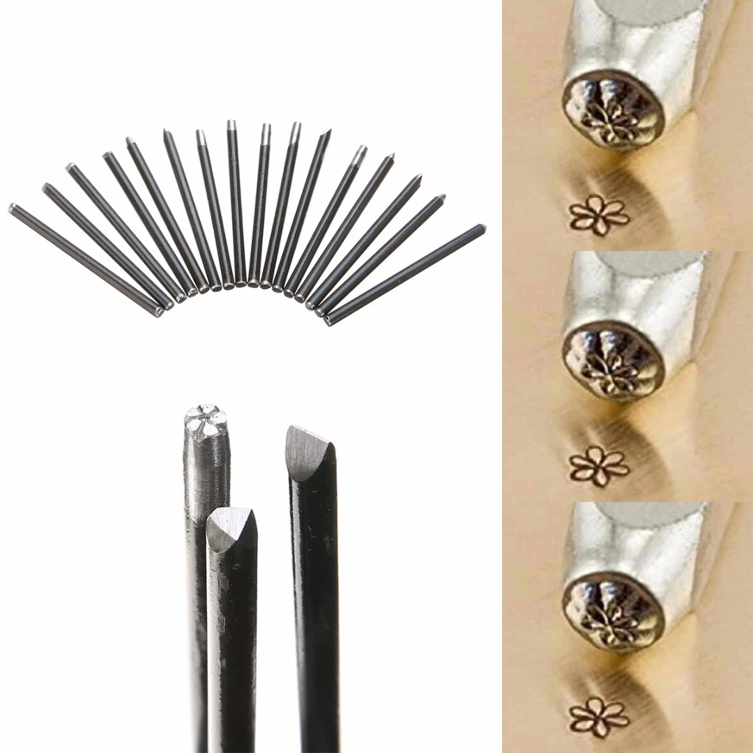 Buy 16pcs/set Jewelry Assorted Punches Design Tools