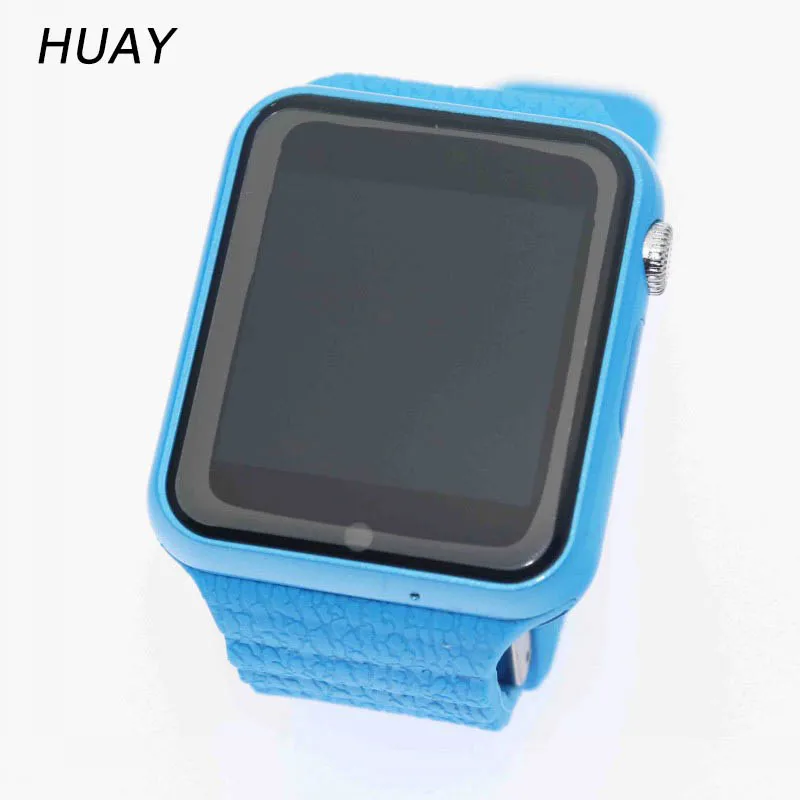 

1pcs hot kids waterproof watch camera SOS Call Location Device Tracker GPS tracking smart watches Children's Clock blue V7K