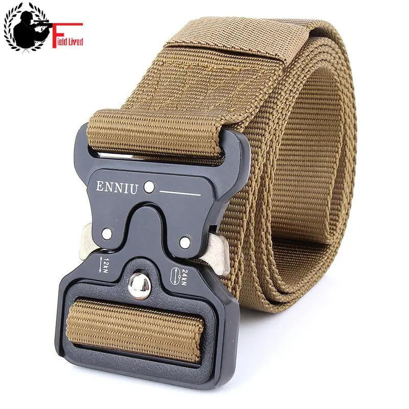SWAT Military Equipment Knock Off Army Belt Men Heavy Duty US Soldier Combat Tactical Belt Buckle M