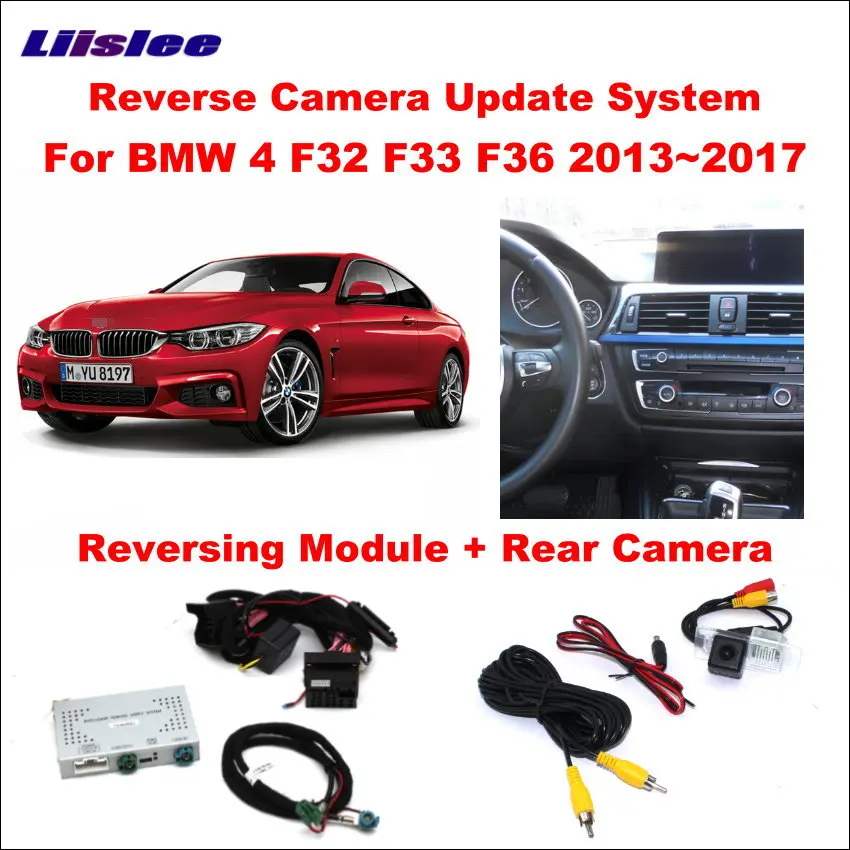 Liislee Original Screen Update System For BMW 4 F32 F33 F36 2013~2017  Reversing Module + Rear Camera  Decoding Track Box car
