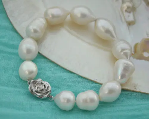 

FREE SHIPPING HOT sell new Style >>>>Attractive 8" 18mm drip white freshwater pearl bracelet