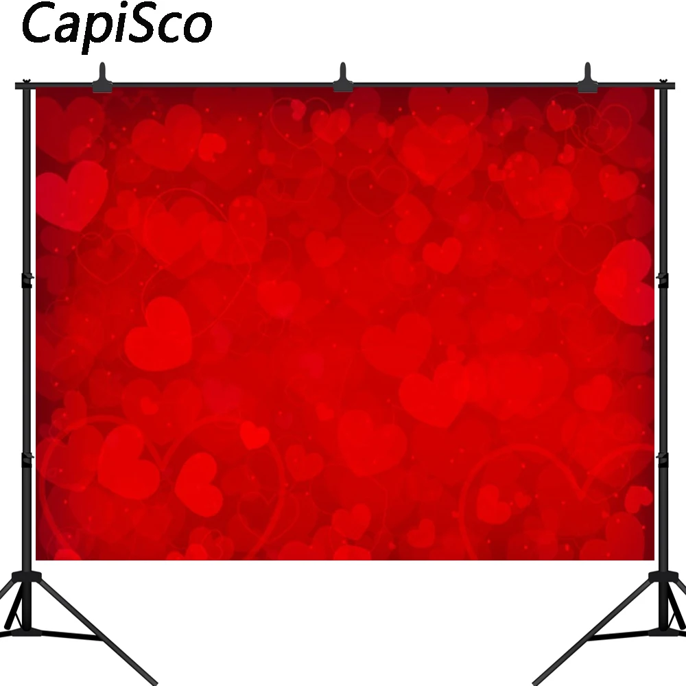 Capisco красные сердца День Святого Валентина фото фон новорожденный детский фон для фото новые фотографические фоны