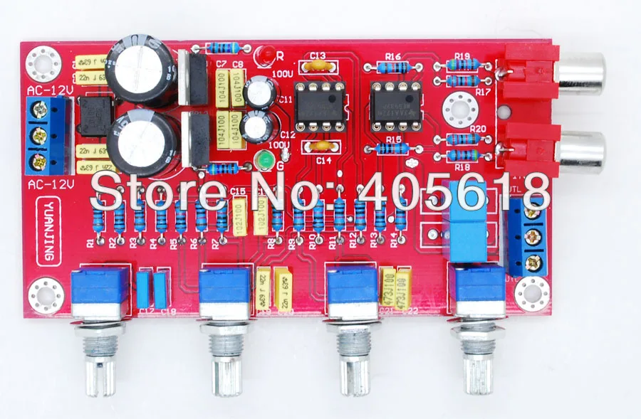 Stereo Amp Pre amplifier Assembled Board With 2pcs NE5532 assembled