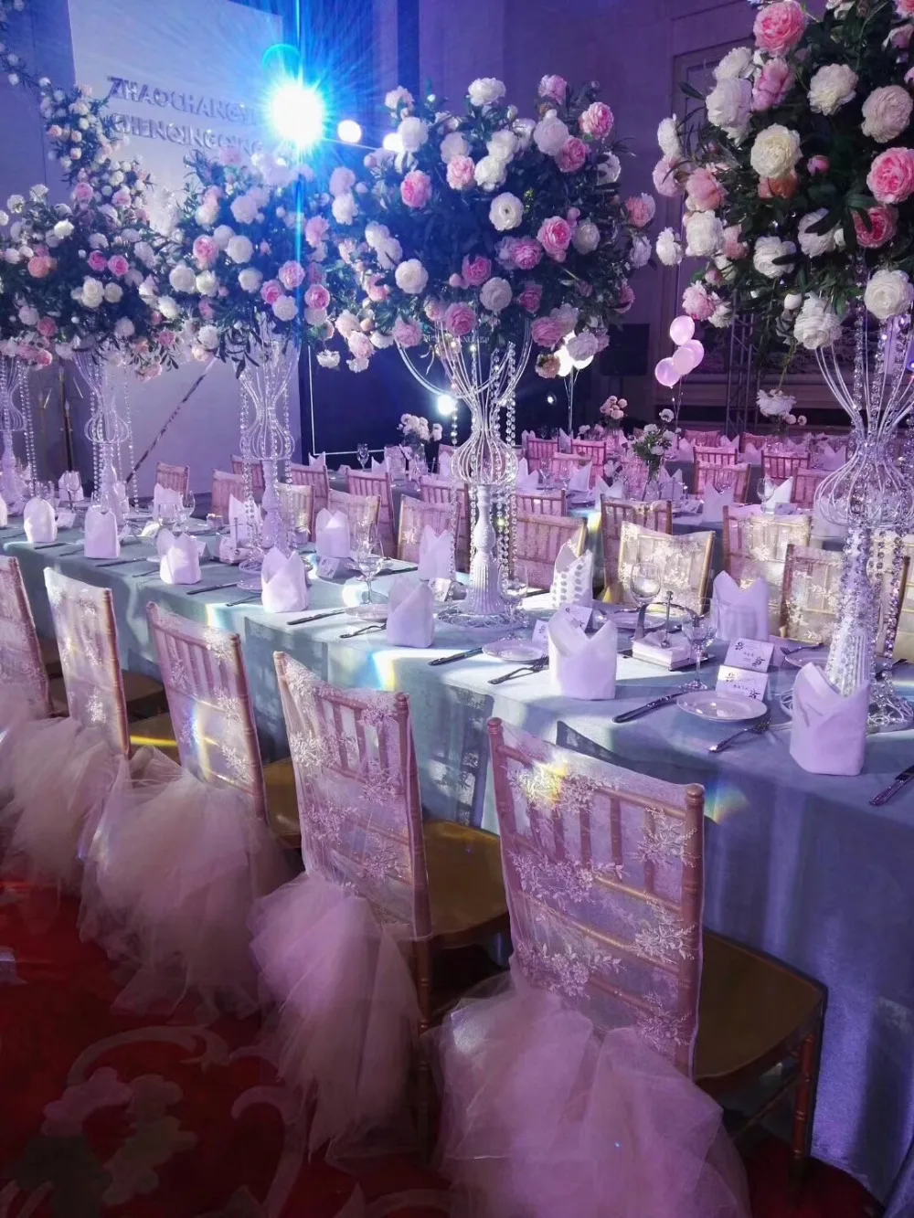 90 см высокие свадебные центр ваза и Цветочная рамка для свадебного стола