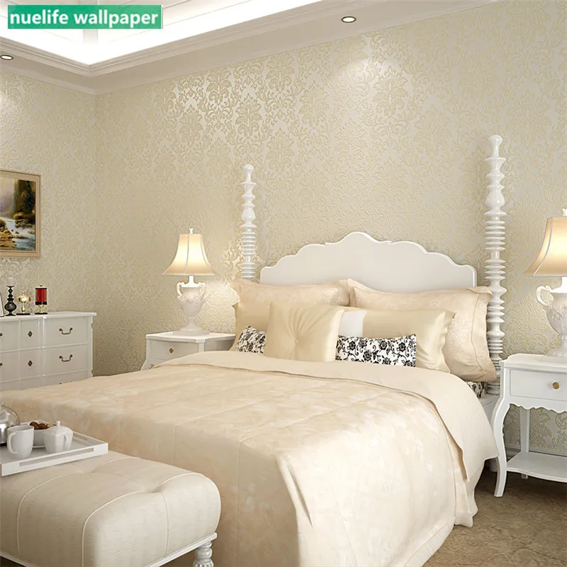 0,53x10 м Европейский стиль золотой дамасский узор обои спальня свадебная комната Гостиная ТВ фон настенная бумага