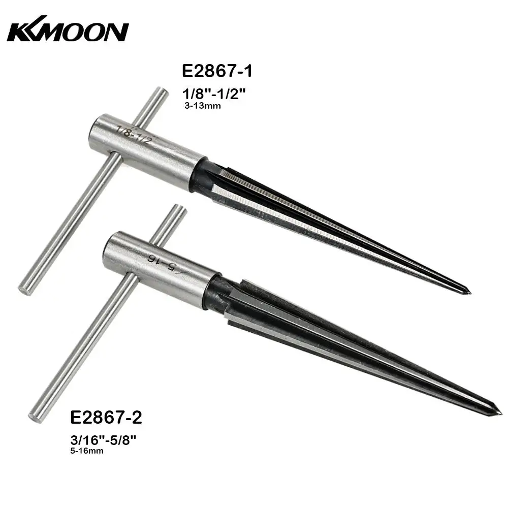 Taper Reamer 3 13/5 16mm Bridge Pin Hole Tapered Hand Held Reamer T Handle 6 Fluted Chamfer