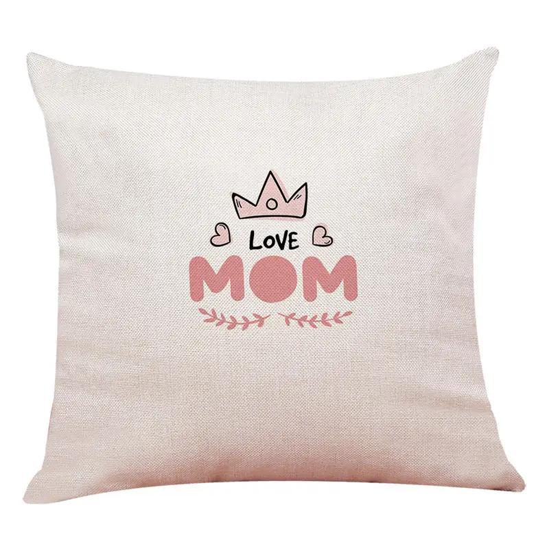Mother's day Super love Word festival pillow Decorative home sofa cushion cover mom gift factory dropshipping custom case | Дом и сад