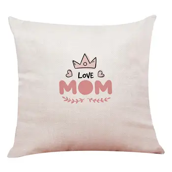 

Mother's day Super love Word festival pillow Decorative home sofa cushion cover mom gift factory dropshipping custom pillow case