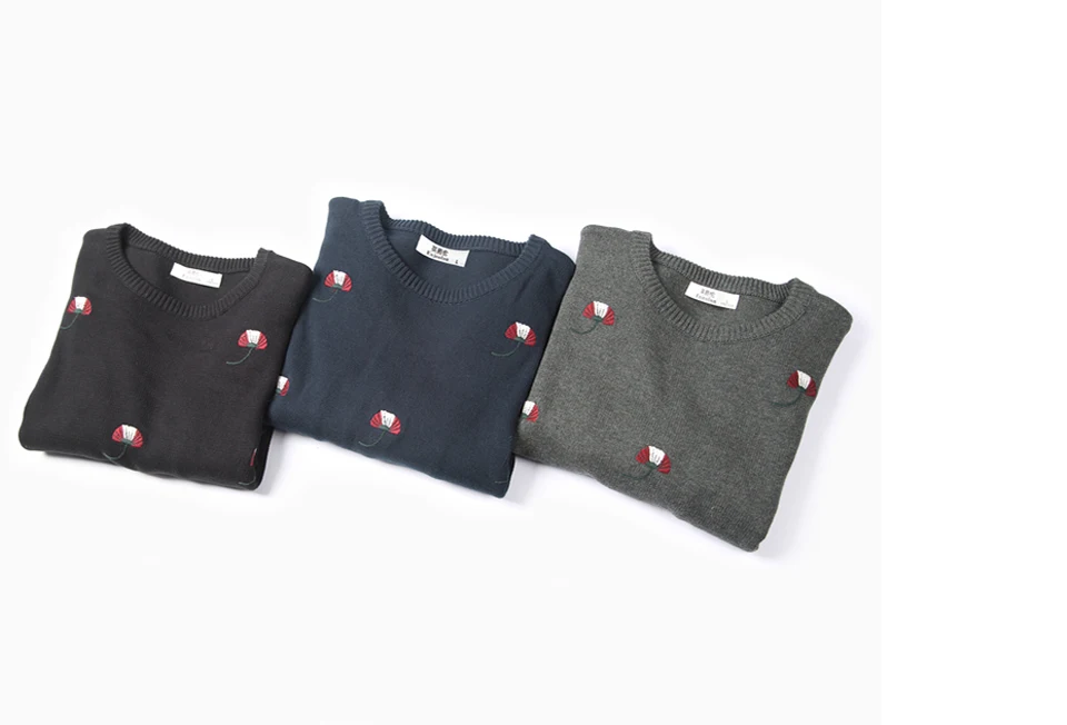 Enjeolon brand top fall winter warm knitted pullovers Sweater man 100 Cotton pattern pullober o-neck pullover Sweater men MY3227 HTB1pdSWXorrK1RkSne1q6ArVVXai - Enjeolon brand top fall winter warm knitted pullovers Sweater man 100 Cotton pattern pullober o-neck pullover Sweater men MY3227