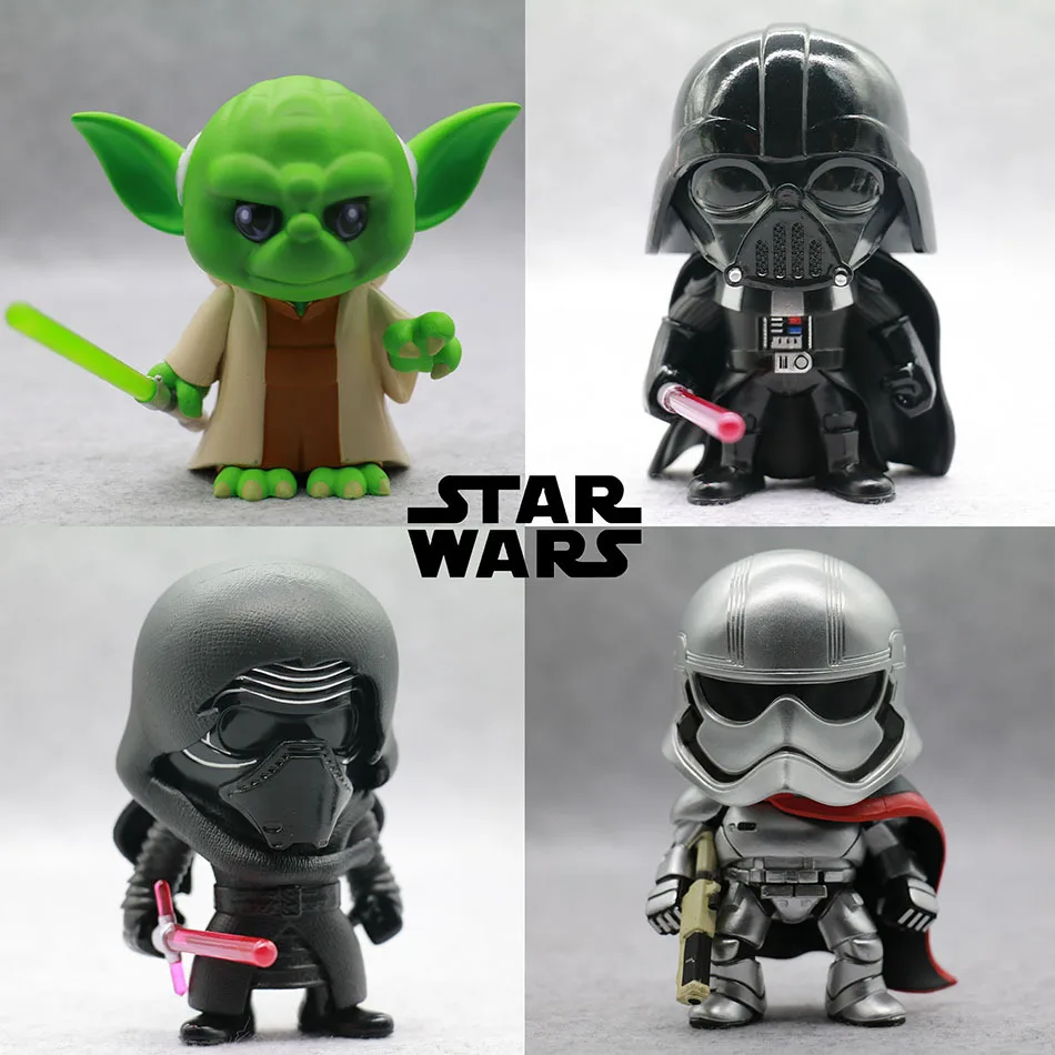 

Star Wars Awakens BB8 Stormtrooper Darth Vader Chewbacca PVC Model Space War Action Figure Toys Gift For Kids