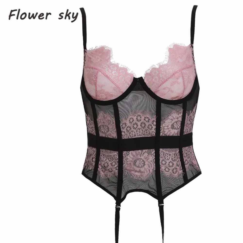 New Sexy Corset and Bustier with cup Girdle with Straps Belt Breathable Fabric Elasticity Sexy