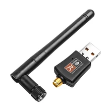 600 Мбит/с USB WiFi адаптер двухдиапазонный сетевой Wifi адаптер Dongle 2,4 ГГц/5,0 ГГц Ethernet 802.11AC w/антенна для ноутбука Настольный