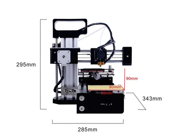 3D принтер, мини 3D принтер, настольный маленький размер мини принтер Дети Образование