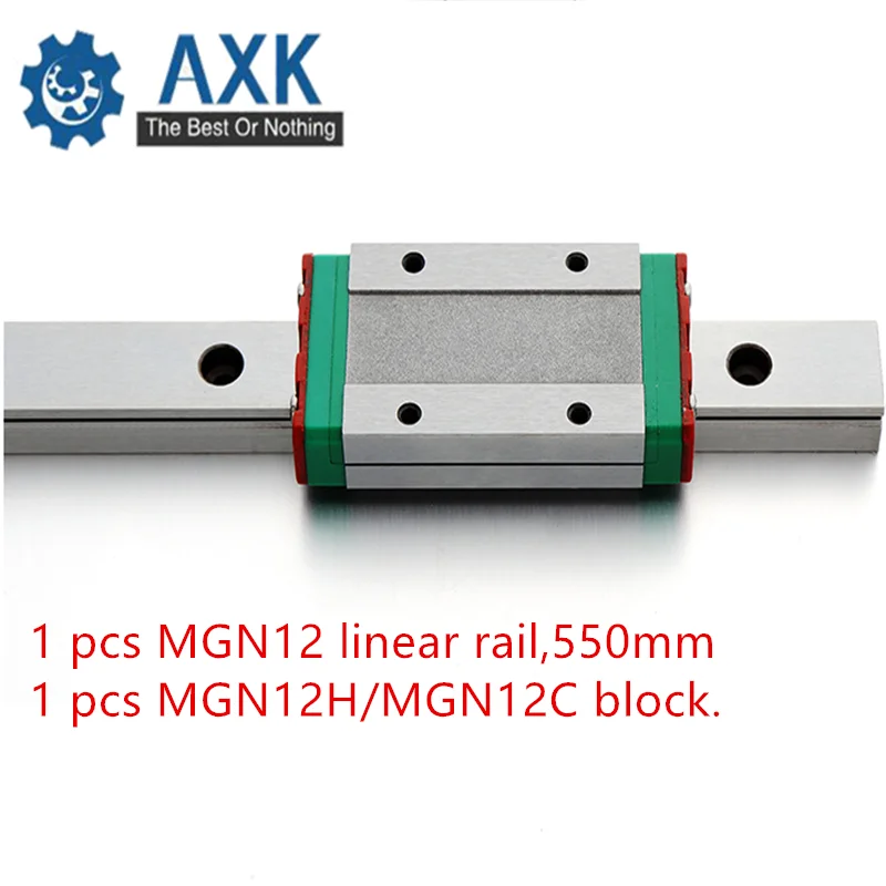 Линейная направляющая каретки для 3d принтера Kossel 12 мм 550 набор Mgn12 Cnc 1 шт. движения