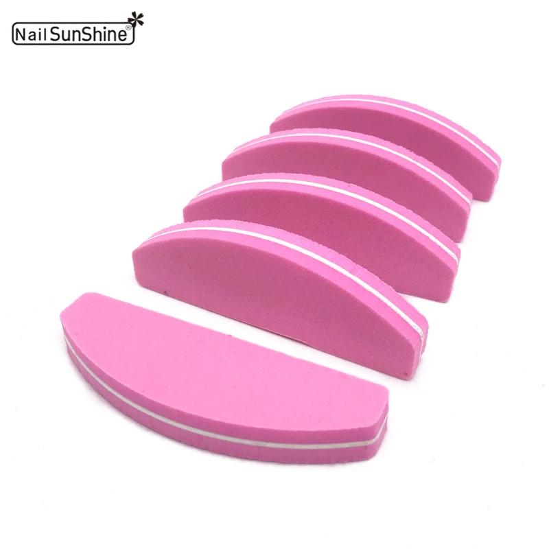 

5pcs/lot Nail Files Block Buffer For Mini Nail Art Sanding Buffer File Pink Manicure Tools UV Gel Tips Washable Beauty Salon