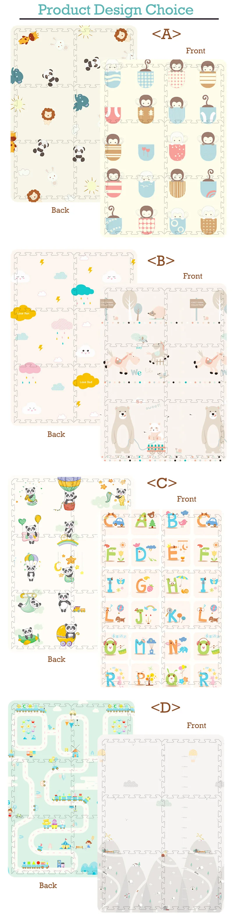 Esteira do Bebê Tapetes de Chão Sala de Estar Bebê Brilhando Espuma Criança Jogar Esteira 180*120*2 cm 71*47 * 0.8in 6 Pçs 0-8y Impermeável Xpe 4 Cheap Tapetes de jogo
