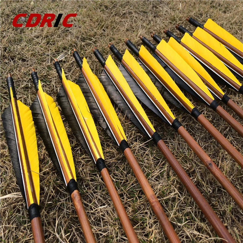 Flèches bois et fûts en bois pour le tir à l'arc