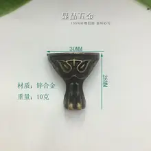 30*28 мм галерея стопы под старину ноги цинковый сплав углу Мебель украшение для ног кабинета ноги деревянные ноги
