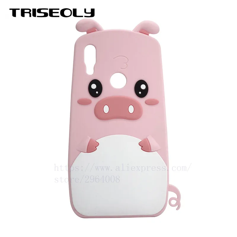 

TRISEOLY For Xiaomi Redmi 7 Case 3D Cartoon Pink Pig Silicone Phone Case For Xiaomi Redmi 7 Back Cover For Xiaomi Redmi 7 Fundas