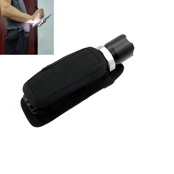 

Outdoor multi-function 360 degree rotating flashlight set Leisure sports bag universal flashlight pocket