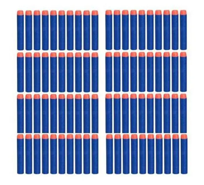 30PCS 7.2cm EVA Toy Bullets for toy gun  Retaliator Series Blasters Refill Clip Darts for Children Toy Gun Accessories Kids gift