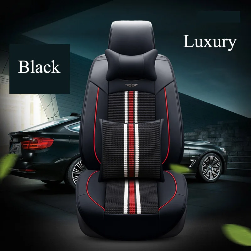 

Automobiles Luxury PU Leather Car Seat Covers For Bmw 3-series E90 F30 F35 5-series E60/F18 LCI Sedan Waterproof Cushions