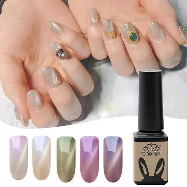 Che Gel New Glitter Shining Uv Nail Polish Long Lasting Soak Off Che Gel New Glitter Shining Uv Nail Polish Long Lasting Soak Off Cat S Eye