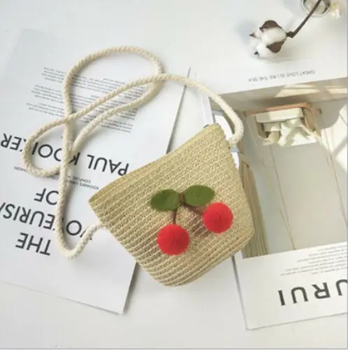 Cherry Cream Плюшевый рюкзак для девочек, сумка на плечо, сумка-мессенджер через плечо, сумка для маленьких детей, мультяшный мини кошелек для монет - Цвет: Cherry Cream