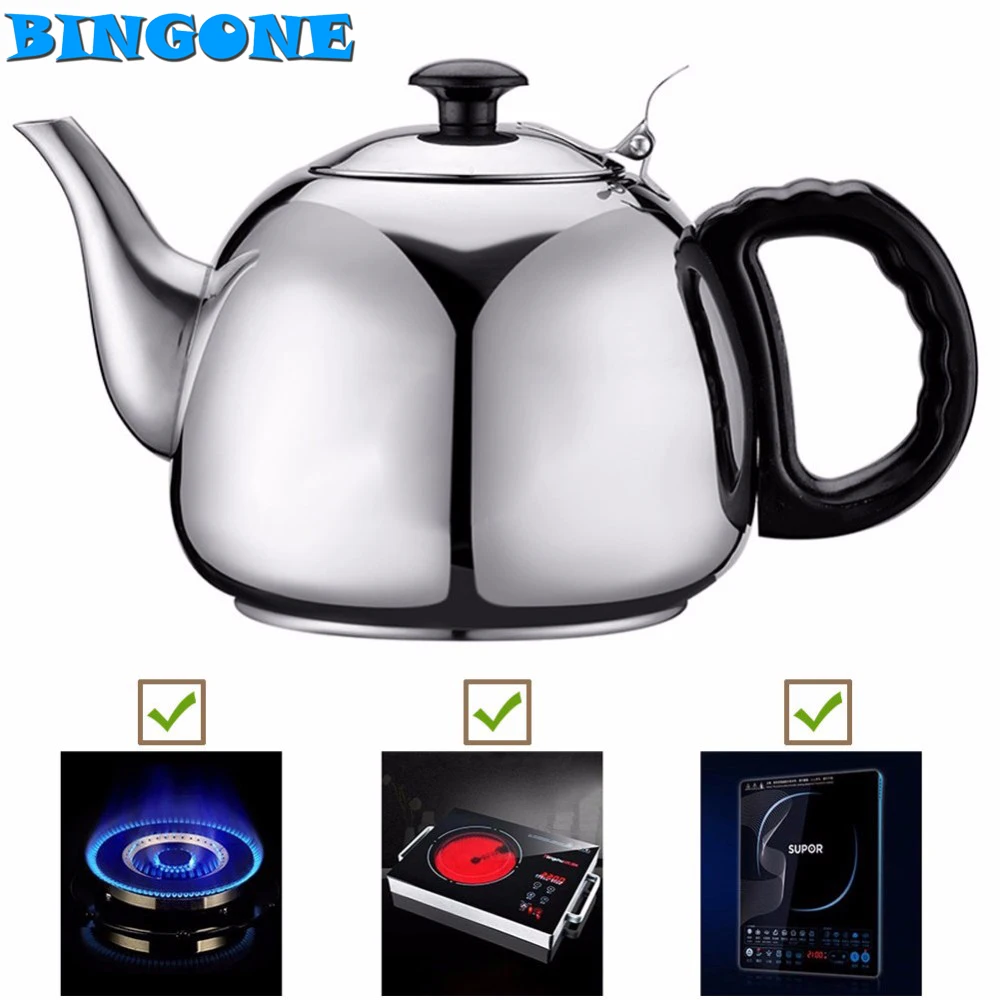 

2017 Brand New Promotion For Stainless Steel 1L Water Kettle Cooker Camping Kettles Stove Gas Teapot Coffee Pot Co-friendly -TF