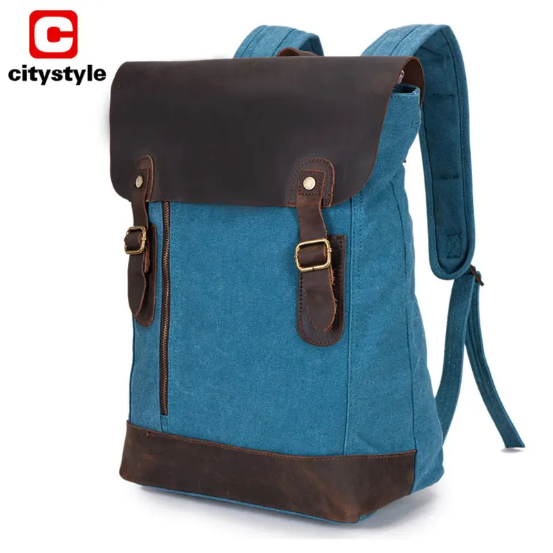 Мужские Винтажные рюкзак унисекс Школьные ранцы студент Daypacks ноутбука Рюкзаки