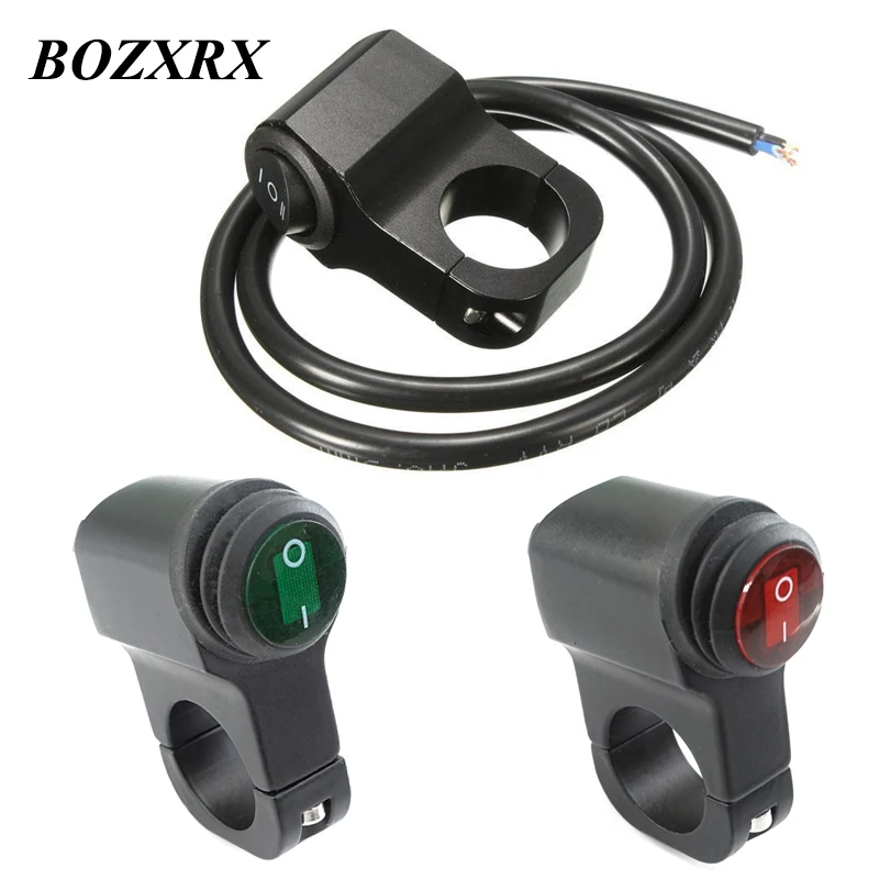 BOZXRX 1 шт. 12В мотоцикл 7/8 &quot22 мм руль выключатели фары аварийный тормоз