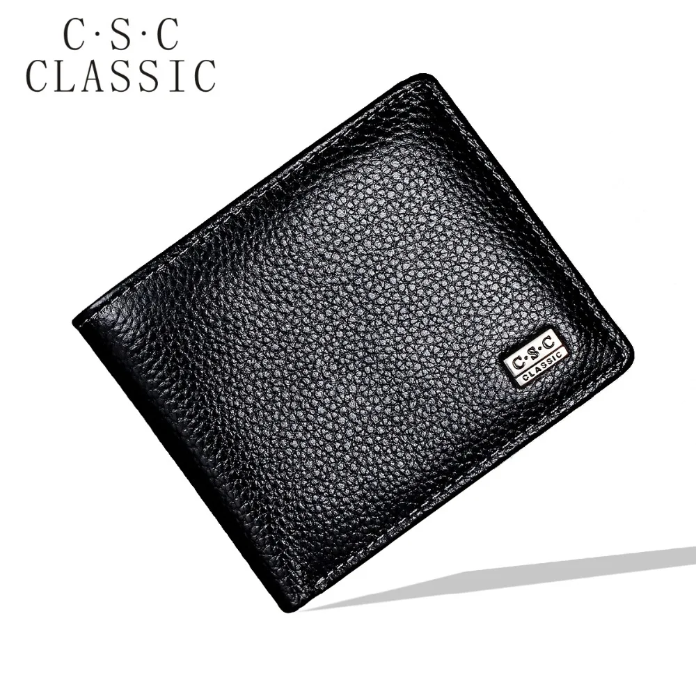 

Black Mens Wallets Real Genuine Cowhide Leather Wallet Bifold Clutch Short Wallet Coin Purse Pouch ID Credit Card Holder