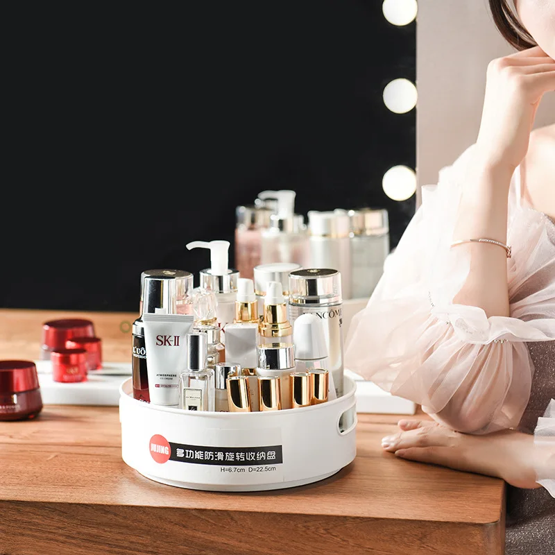 360 للتدوير البلاستيك ماكياج المنظم التجميل الحاويات صينية المكياج حامل صناديق سلة فرشاة سطح المكتب الحمام حقيبة للتخزين 360 للتدوير البلاستيك ماكياج المنظم التجميل الحاويات صينية المكياج حامل صناديق سلة فرشاة سطح المكتب الحمام حقيبة للتخزين