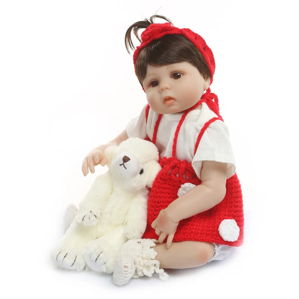 NPK Bebes Reborn Dolls 48 см Кукла полностью виниловая силиконовая кукла для новорожденных