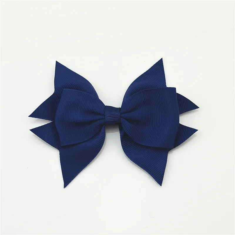Заколки для волос Grosgrain Ленточные заколки девочек бутик Pinwheel красивые