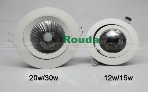 

2014 new COB rotation ceiling light design for indoor trunk rotation COB ceiling light 20W CE free shipping 3years warranty