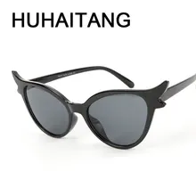 Сексуальные рога Солнцезащитные очки женские роскошные солнцезащитные очки «кошачий глаз» дамские брендовые дизайнерские модные Необычные Солнцезащитные очки милые женские солнцезащитные очки