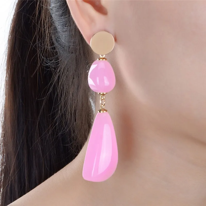 JEROLLIN New Fashion Statement Jewelry Cheap Tassel Long Earring For Women 7 Colors Wedding Dangle Drop Earrings Wholesale | Украшения и