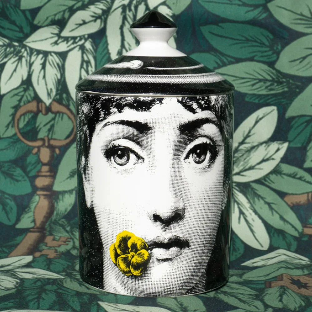 Двухсторонний подсвечник Fornasetti, канделябр, украшение для дома, изысканный керамический кувшин, чашка, цветочные горшки