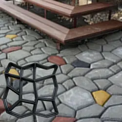 DIY пластик путь чайник плесень вручную мощения цемента кирпичные формы камень дорога бетонные формы инструмент для сада тротуара