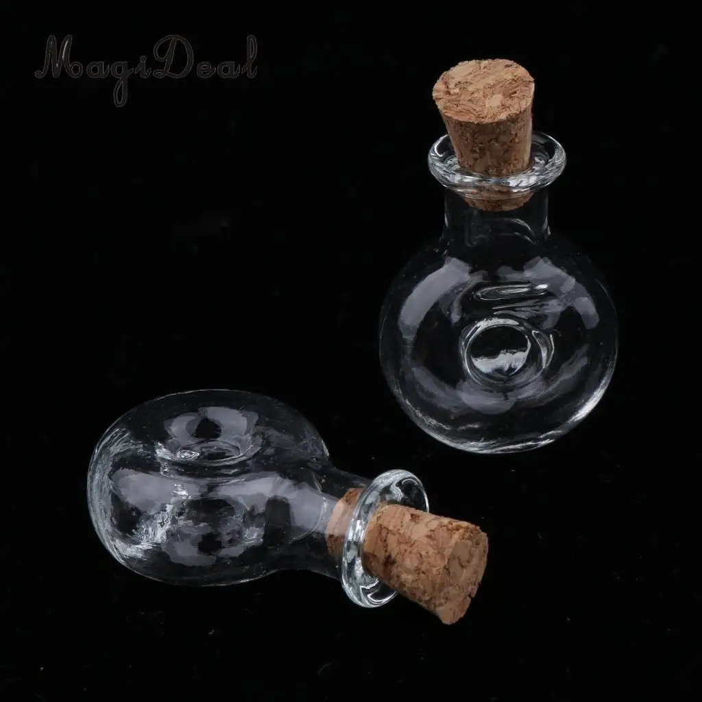 10pcs 2ml Small Glass Wishing Bottles Essential Oils Jars  Fragrance Reed Diffuser Vials DIY Decoration Tool