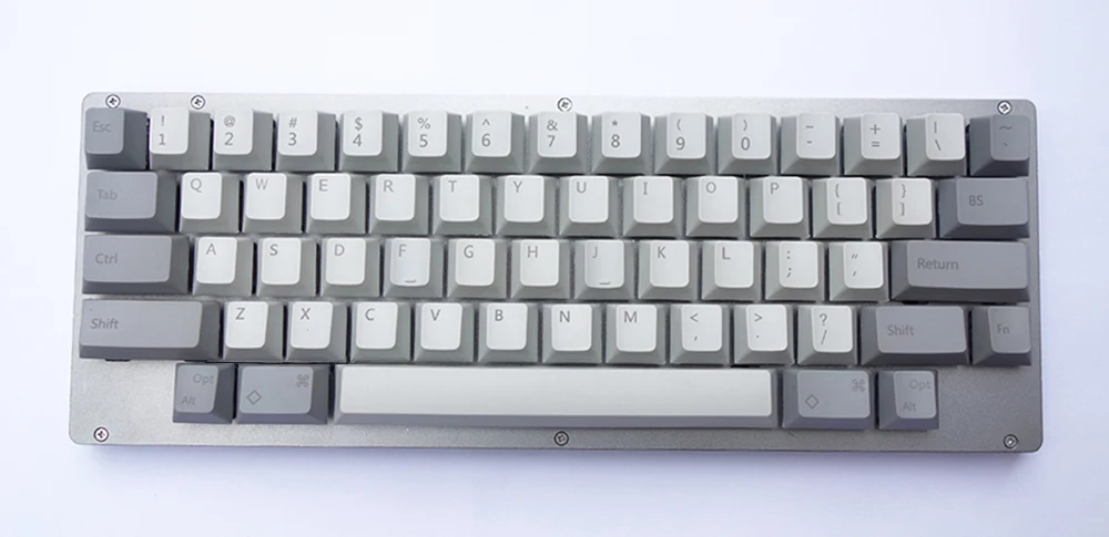 HHKB механическая клавиатура Gateron Cherry MX переключатели ЧПУ Алюминиевый Чехол пластина GH60 PCBA Al Feet USB кабель QMK программируемый